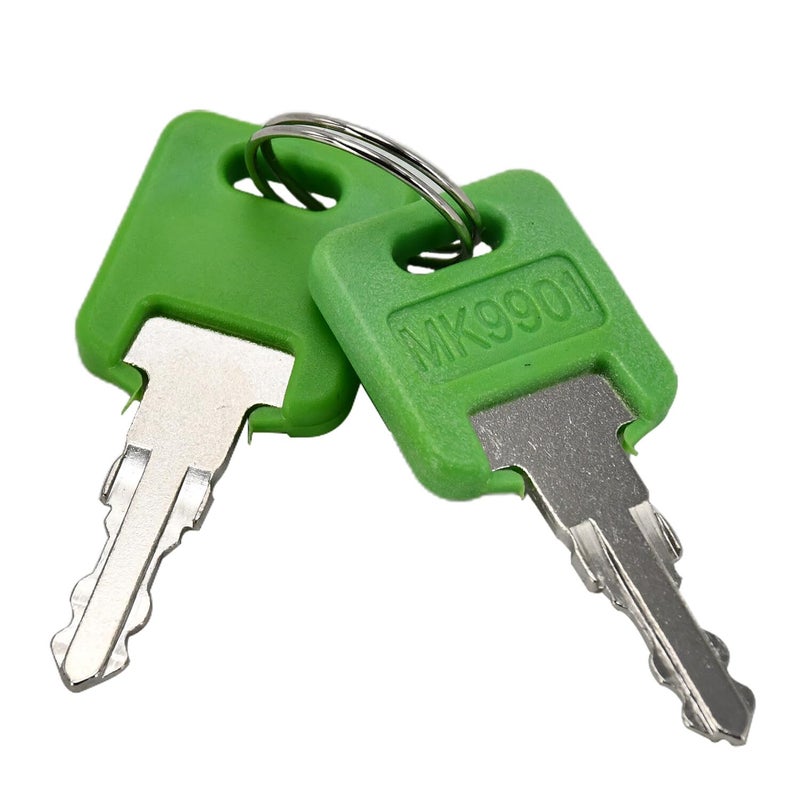 Neeseelily 2Pcs RV Keys MK9901 6601 Motorhome Green Master Keys Compatible with FIC Code 99016601 and Code CF301 to CF350 EF301 to EF350 HF301 to HF350 CW401 to CW450 RV301370 RV701760